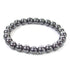 Hematite Beaded Crystal Bracelet